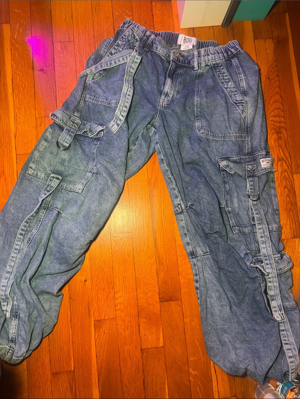 Urban Outfitters BDG Women’s Light Blue Cargo Jeans 27W